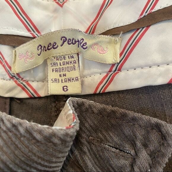 Free People Brown Cropped Corduroy Pants - Picture 9 of 11